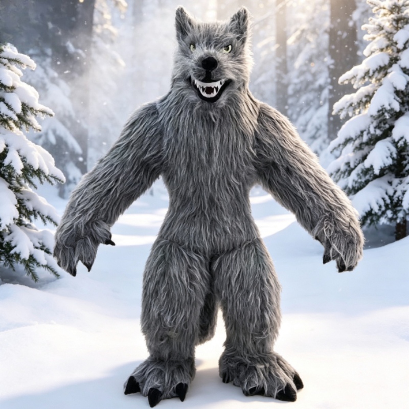 Dolls - Costume de mascotte de loup gris