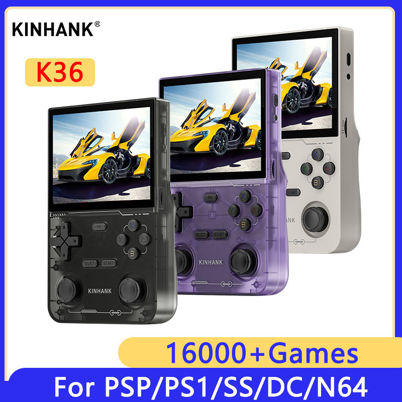 Retro Handheld Game Console R36S - KINHANK K36 Console de jeu vidéo