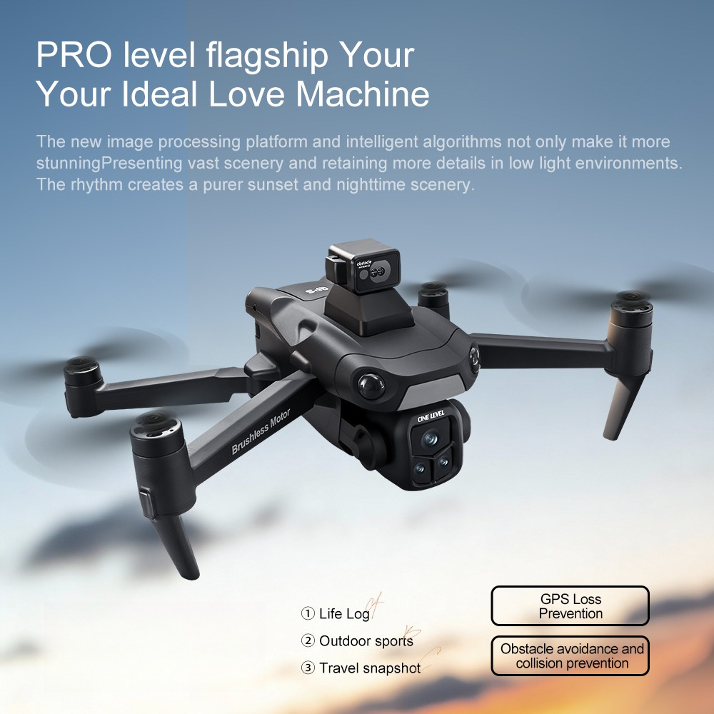 Drone pliable A1R3S GPS avec c - Fpv Brushless Rc Drone 4K avis et prix
