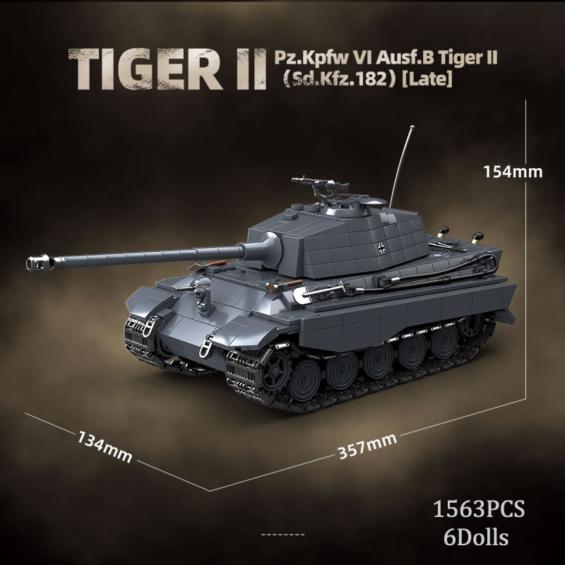 WW2 militaire le roi tigre rés - Lego Compatible Military Tank avis et prix