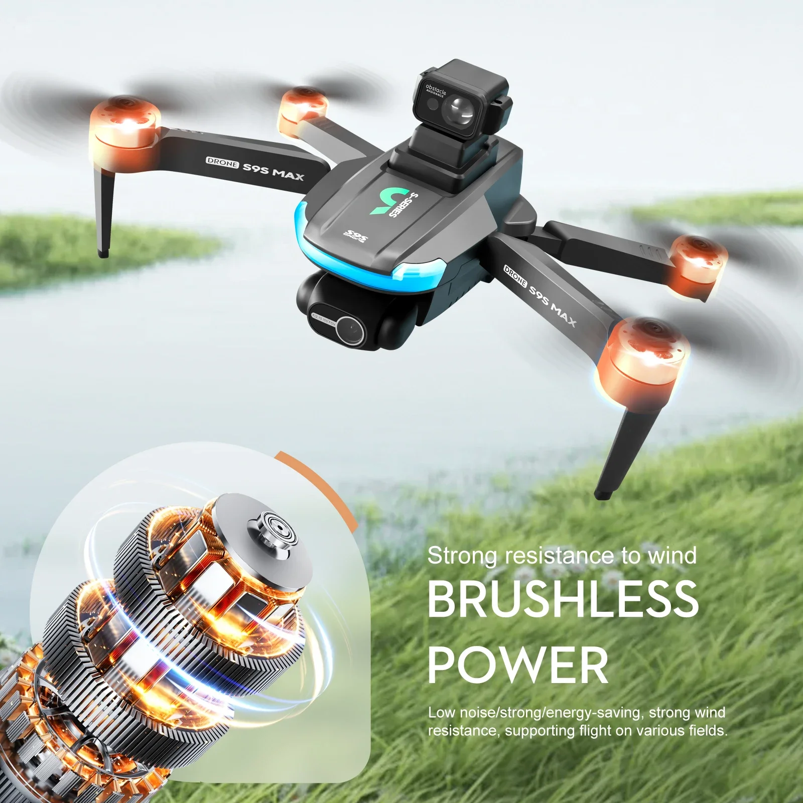 Nouveau S9S MAX MINI Drone 4K  - Fpv Brushless Rc Drone 4K avis et prix