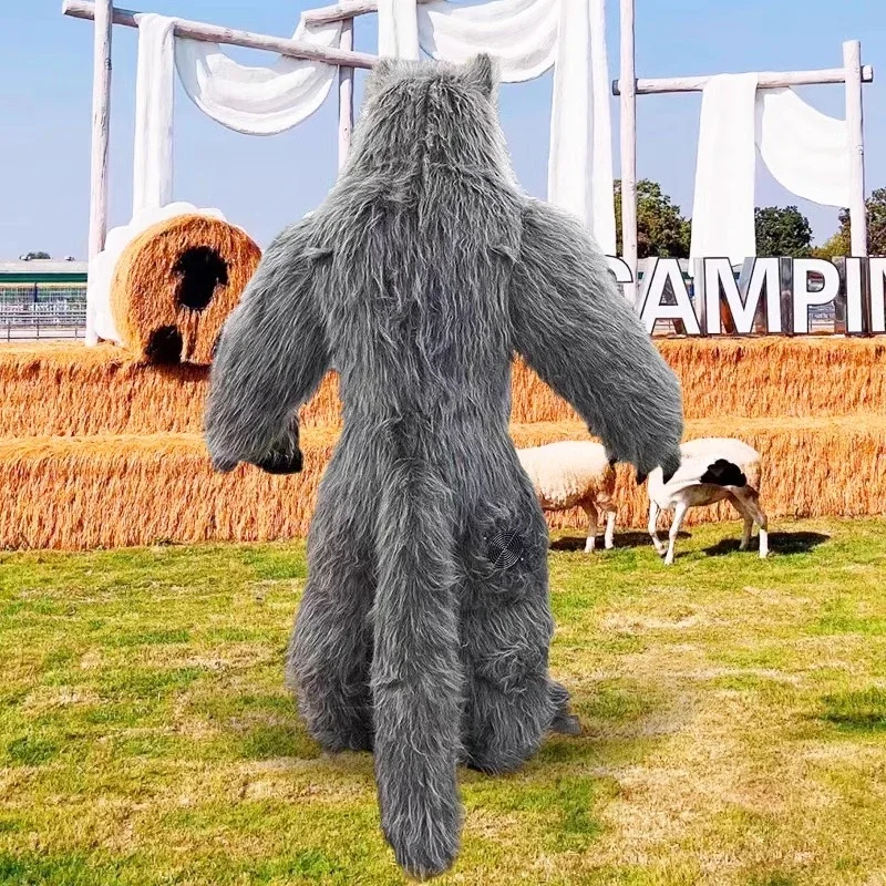 Costume de mascotte de loup gr - Dolls avis et prix