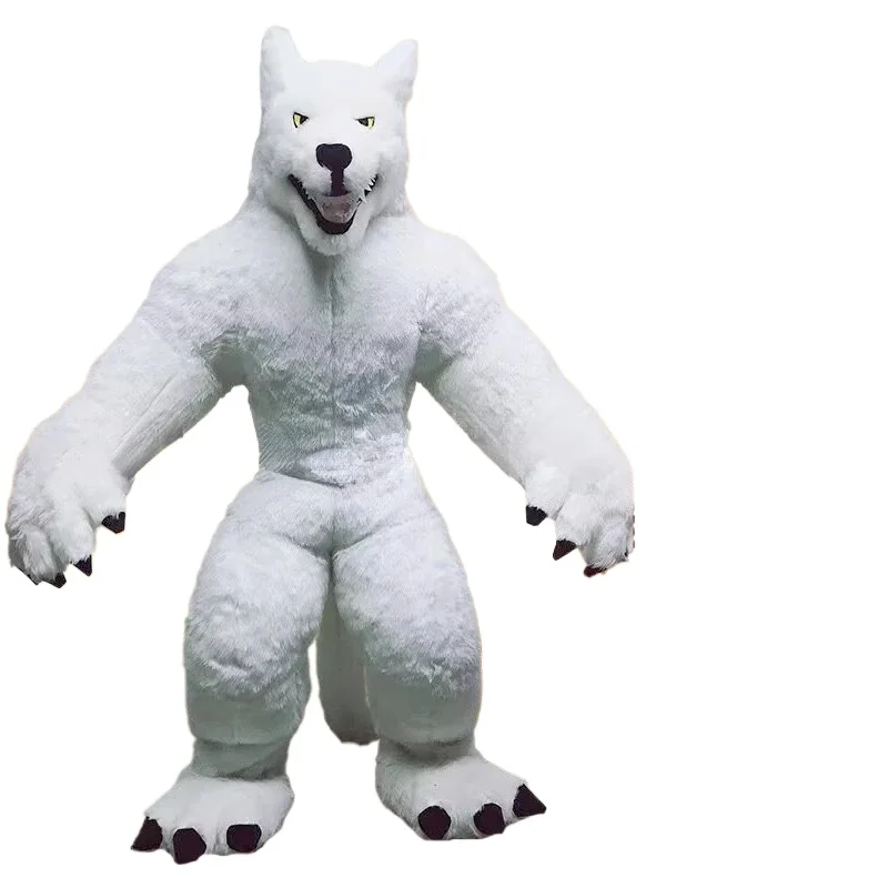 Costume de mascotte de loup gr - Dolls avis et prix