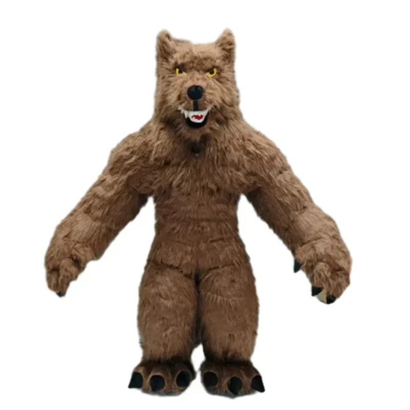 Costume de mascotte de loup gr - Dolls avis et prix