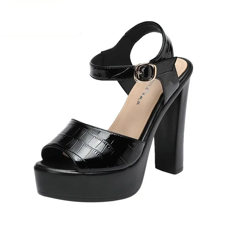 Sandales en cuir véritable à l - Building Blocks avis et prix