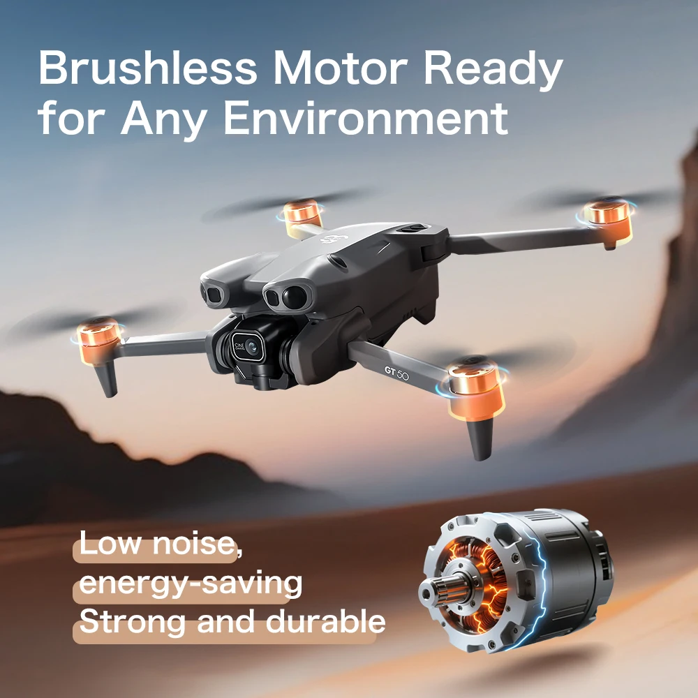 Drone FPV GT50 4K/6K/8K avec d - Fpv Brushless Rc Drone 4K avis et prix