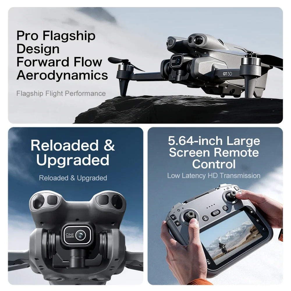 Drone FPV GT50 4K/6K/8K avec d - Fpv Brushless Rc Drone 4K avis et prix